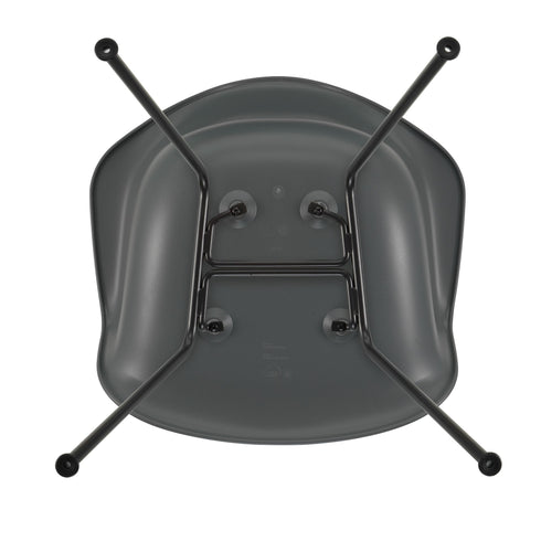 Cadeira de Braços em Plástico Eames DAX / Base Preta